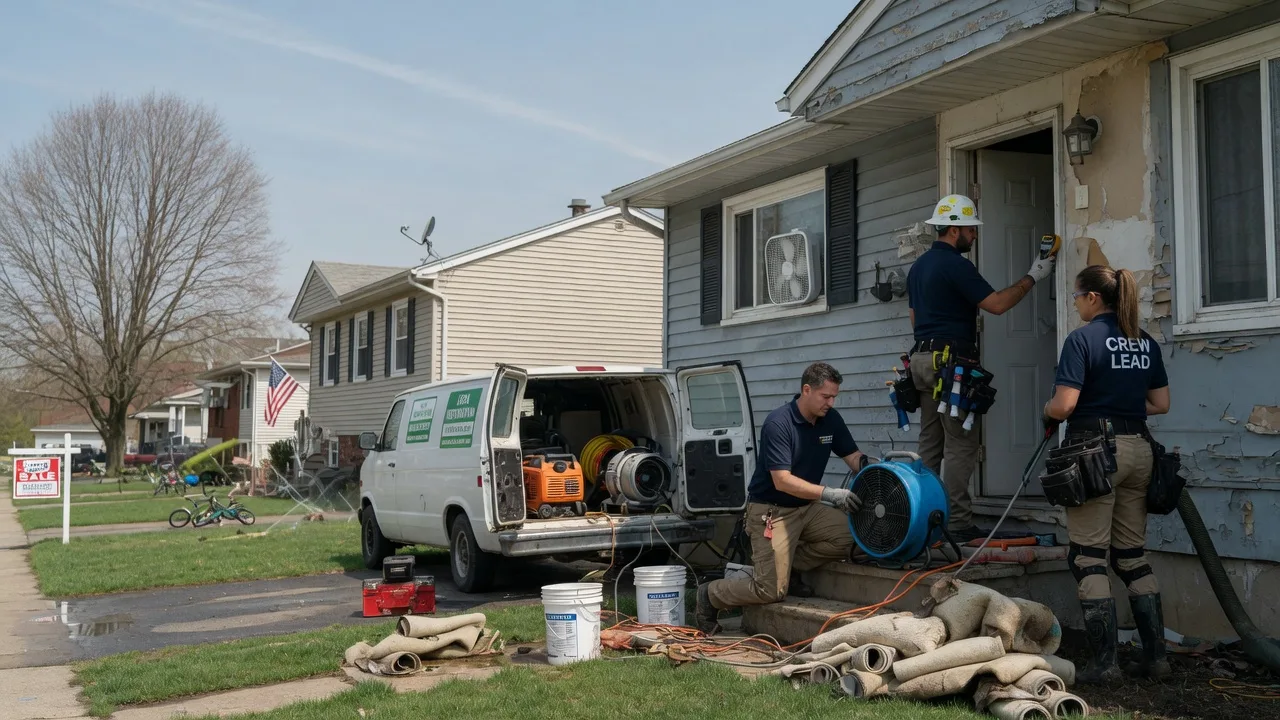 Flood Cleanup in Groveland, IL near me