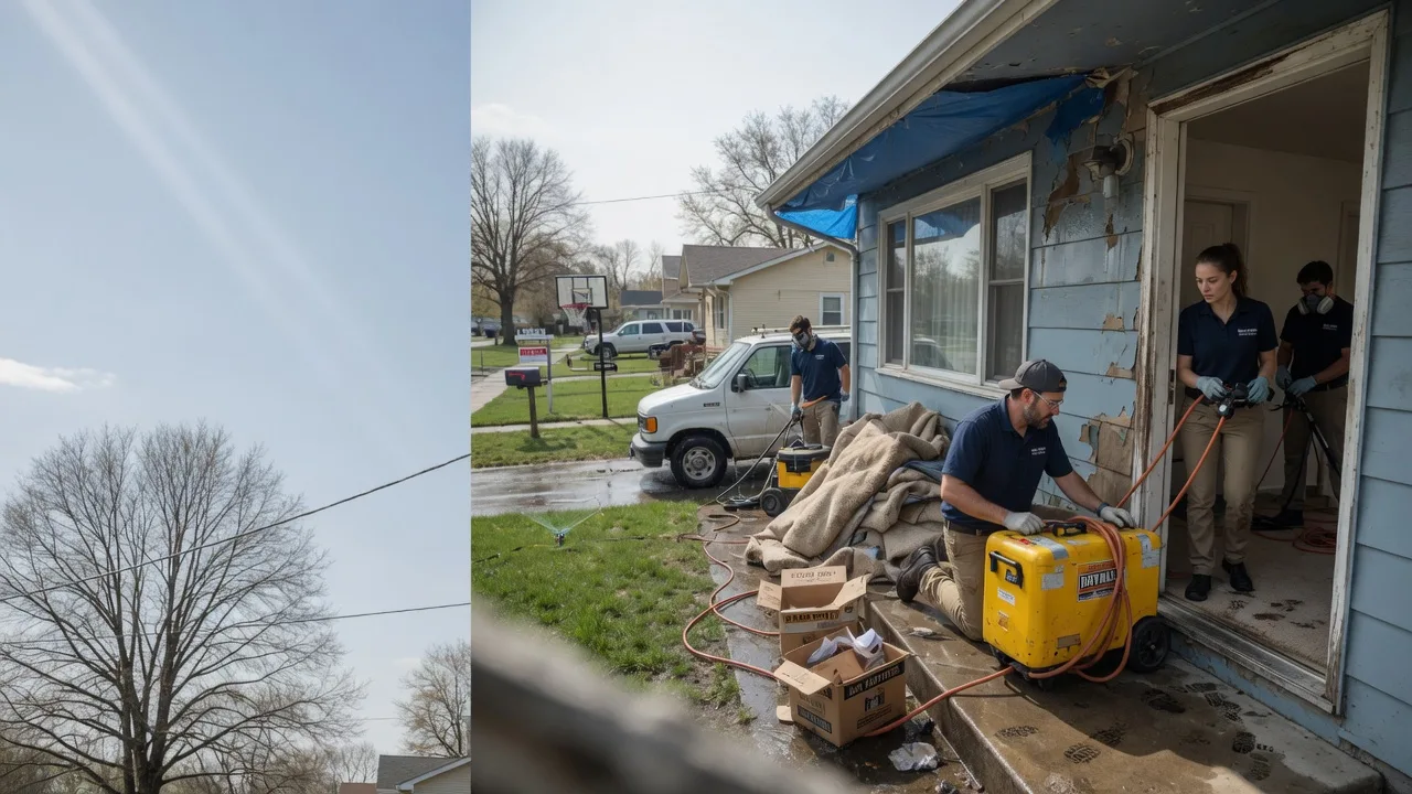 Basement Flood Cleanup in Groveland, IL near me